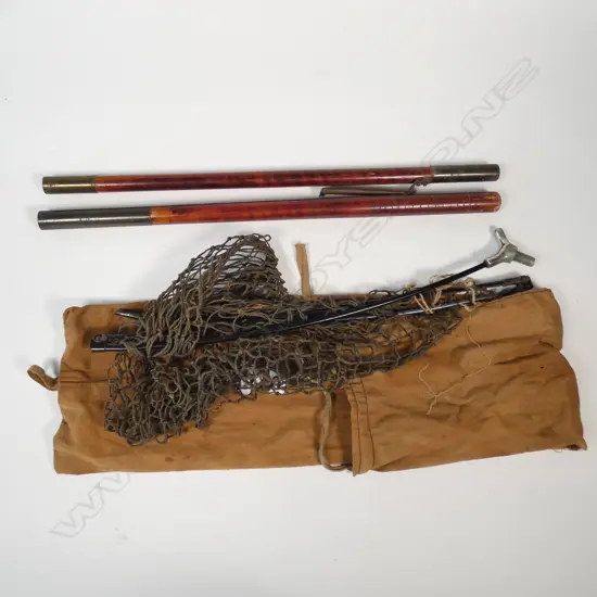 EARLY ENGLISH TROUT LANDING NET