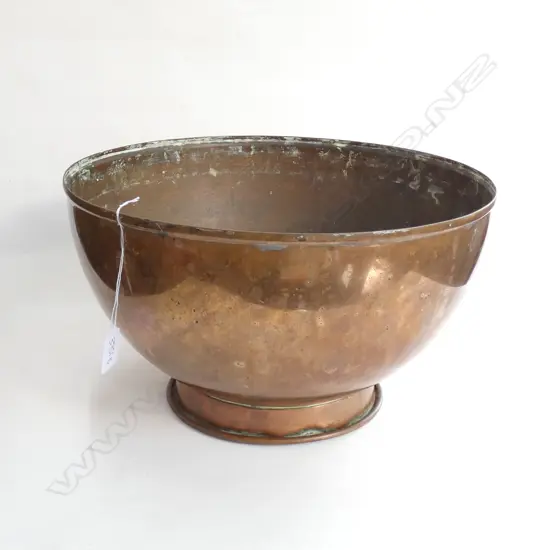 LARGE COPPER BOWL 360MM DIA