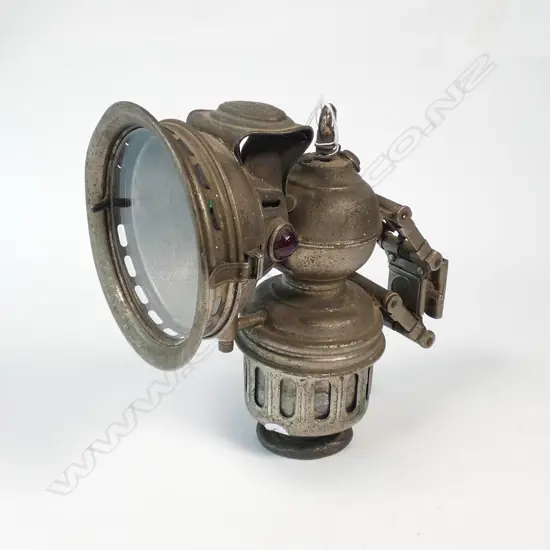 OLD LGE CARBIDE BICYCLE LAMP. 18239