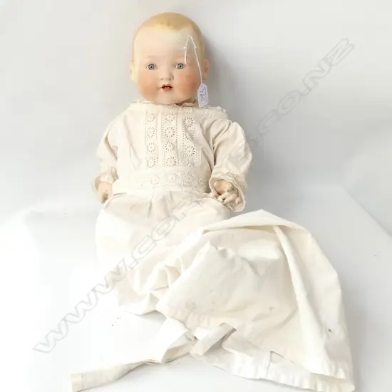 VINTAGE DOLL IN CHRISTENING GOWN