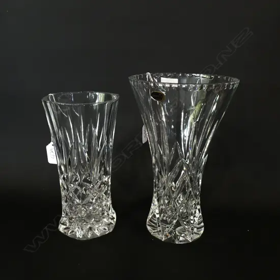 2 CRYSTAL VASES