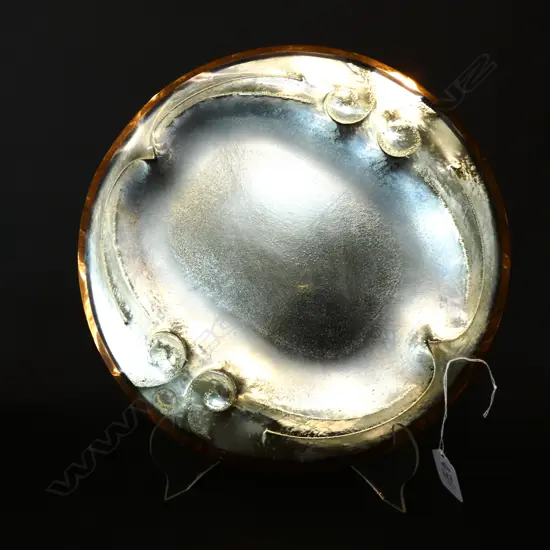 DARYL FAGENCE ART GLASS PLATTER, 300MM DIAMETER