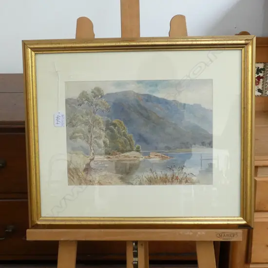 C. W. FOSTER 1840 - 1920 W/C LANDSCAPE 450 X 540MM 