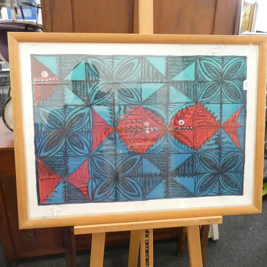 FATU FE PRINT, "I'A FA'ATALIGA" 53/126, SIGNED & DATED 95, 540MM X 750MM