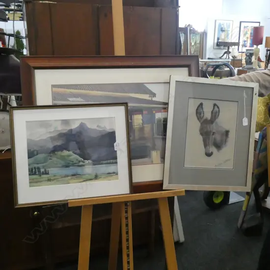 FRAMED MCCORMICK PRINT +W/COLOUR + BEATRICE WHITE