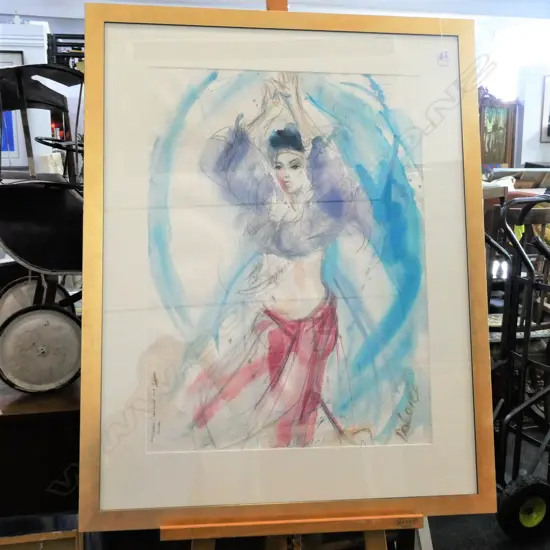 LUCILLE CRANWELL 'DELORES OF CHISWICK' W/C 800 X 1010MM 