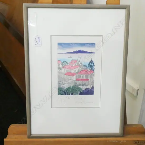 KATE BURROWS 'PARNELL II' ETCHING ED. 47/80 455 X 335MM 