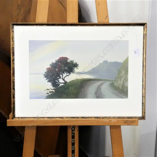 J MAYCLAIR JNR OIL COASTAL SCENE 220 X 380mm