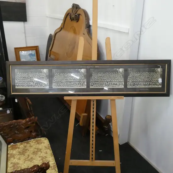 4 FRAMED SCHOOL PHOTOS 1952
