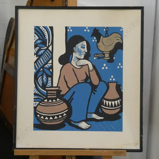EARLY TOM BURNETT PRINT 11/50 MEXICAN WOMAN 1981