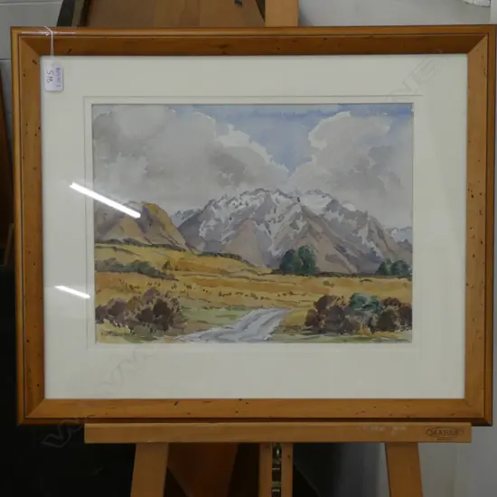 C. M. BARKER LANDSCAPE W/C 620 X 520MM