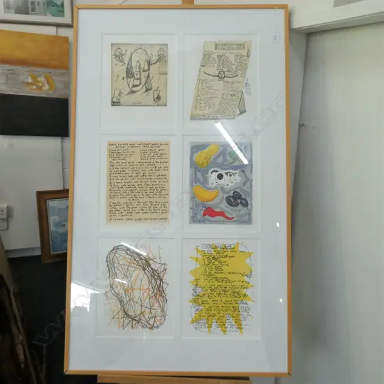 6 X 1998 NZ ARTIST'S LTD ED LITHO'S IN 1 FRAME....