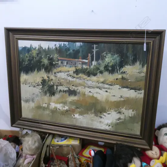 PETER WALLERS OIL ON BOARD NGAROMA MILL 1976