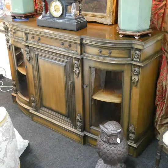 BUFFET WITH GLAZED SIDE DOORS W. 1610MM 