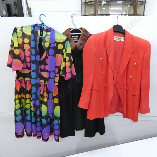 COLLECTION OF LADIES VINTAGE JACKETS, DRESES ETC