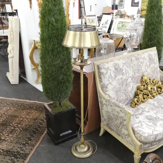 EMPIRE STYLE BRASS STANDARD LAMP H. 1450MM 