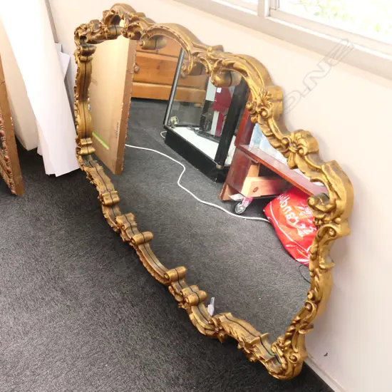 GILT FRAMED MIRROR 1440MM L