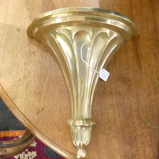 BRASS WALL SHELF H. 315MM