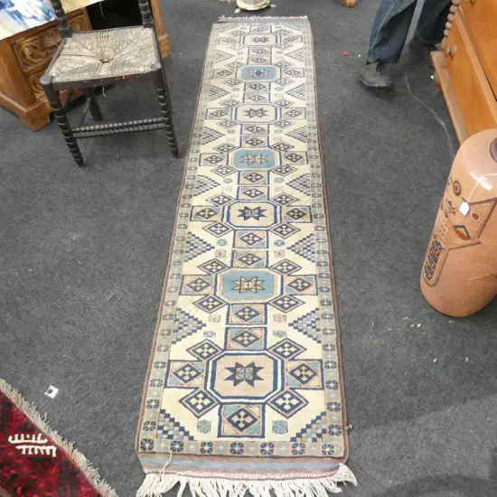 HAND KNOTTED PERSIAN RUNNER 2520 X 600 MM