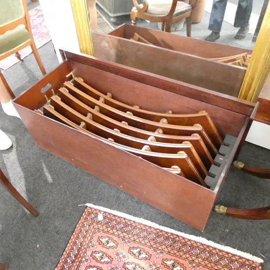 BOX OF CURVED TABLE EXTENSIONS