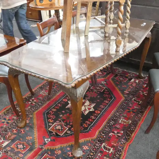 GLASS TOP DINING TABLE L. 1770MM