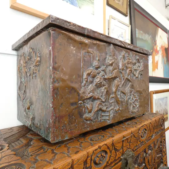 COPPER FIRE BOX 560MM W