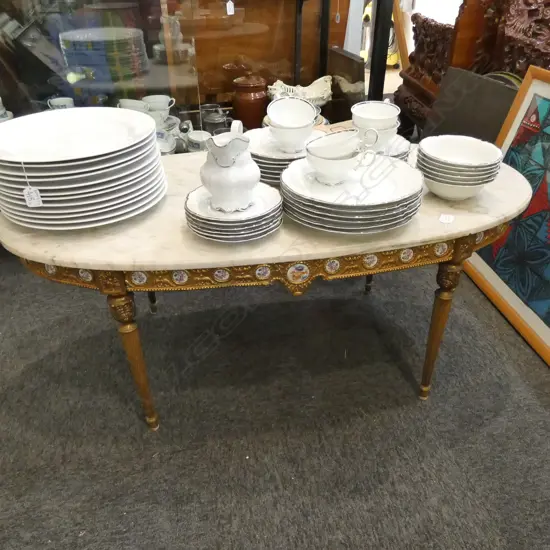 ORMALU TABLE WITH MARBLE TOP