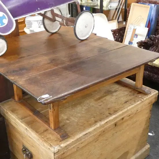 LOW TABLE MADE FROM 2 PLANKS 985 X 610 X 270MM