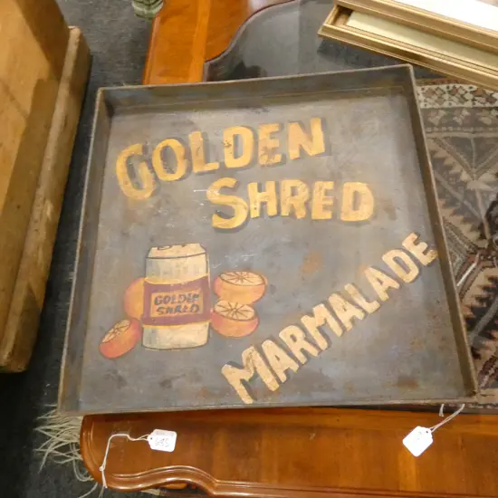 GOLDEN SHRED MARMALADE SQUARE TRAY 520MM SQ