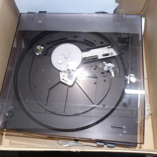 BOX LOT DENON AUTOMATIC TURNTABLE 