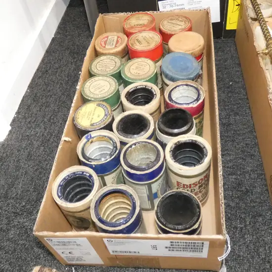 BOX LOT 20 EDISON RECORDS