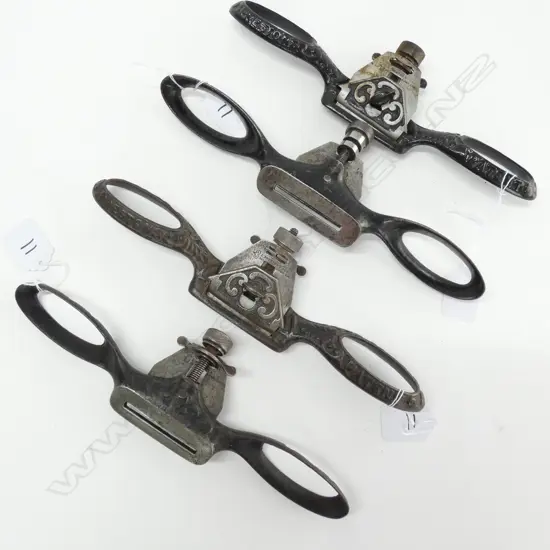 4 PRESTONS SPOKESHAVES FLAT TYPE L. 255MM 