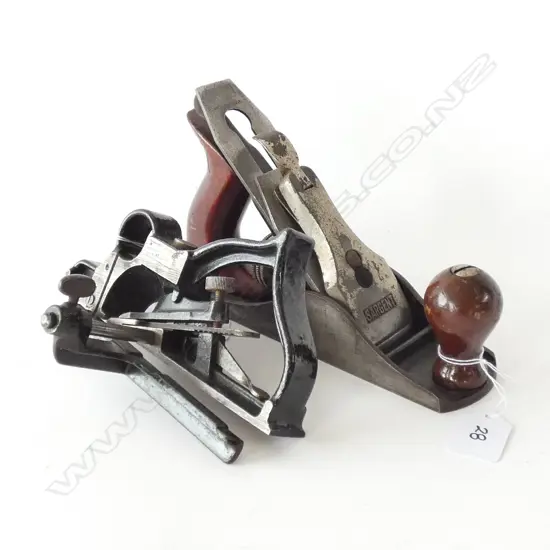 2 PLANES; STANLEY NO. 278 RABBET + FILLESTER, SARGENT NO. 407 SMOOTH PLANE