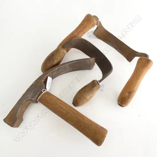 3 COOPERING TOOLS; 2 SCORPS + ADZE