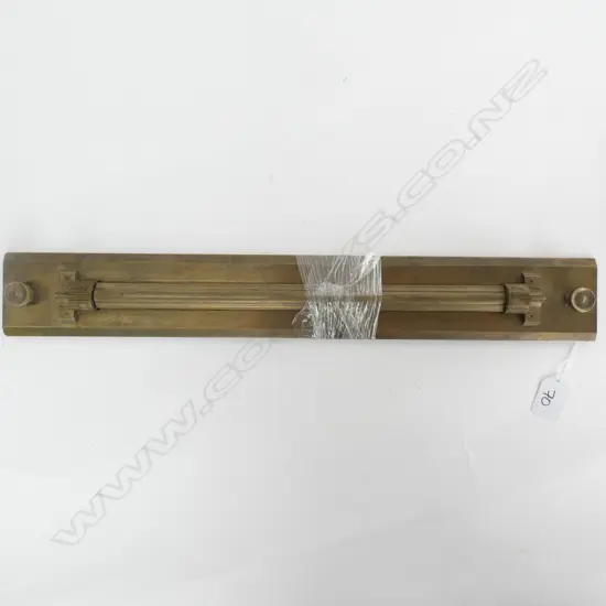 STANLEY, LONDON 18” BRASS PARALLEL ROLLER RULE