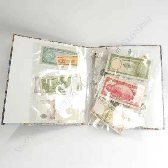 BANKNOTE & COIN COLLECTION IN ALBUM