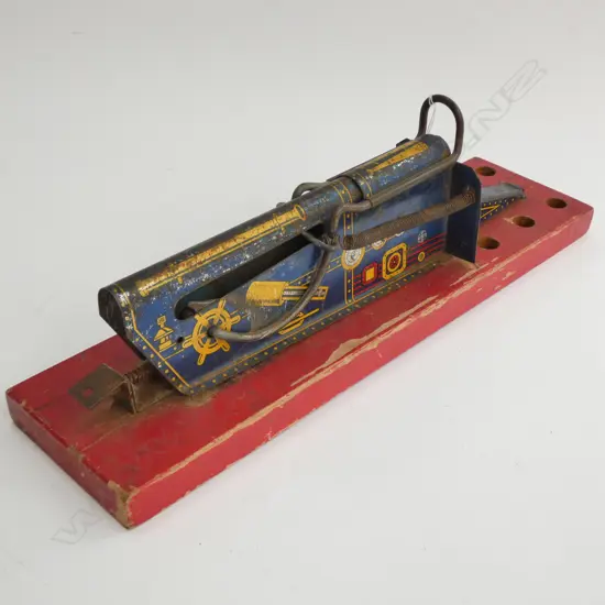 VINTAGE TIN PLATE TOY "MODEL H.83. SIEGE GUN"