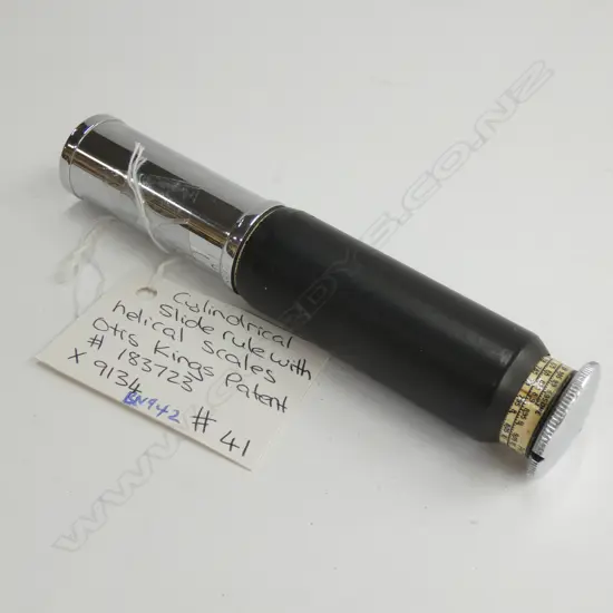OTIS KINGS CYLINDRICAL SLIDE RULE 