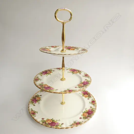 ROYAL ALBERT OCR 3 TIER CAKE STAND
