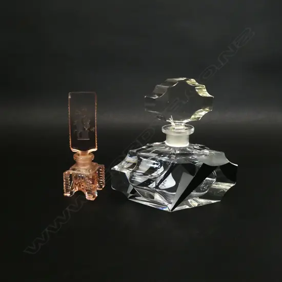 2 ART DECO PERFUME BOTTLES 