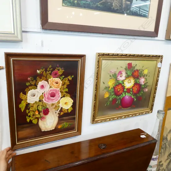 PAIR OF STILL LIFE OILS