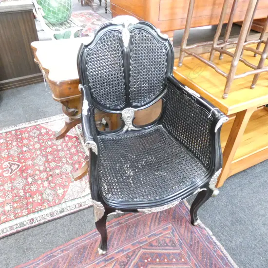 FRENCH STYLE CANE CHAIR