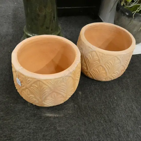 PR SML. TERRACOTTA FLYS DE LYS GARDEN POTS