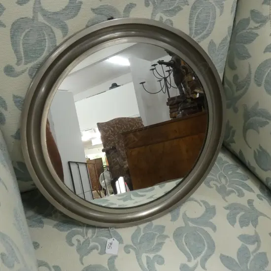 NARCISO MIRROR BY SERGIO MAZZA FOR ARTEMIDE, c.1970s, Dia.420mm