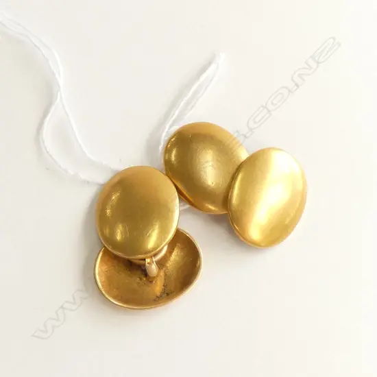 PR C1900 18CT GOLD CUFFLINKS 10gms
