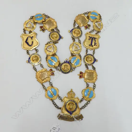 LARGE ROYAL ORDER OF THE BUFFALO REGALIA NECKLACE