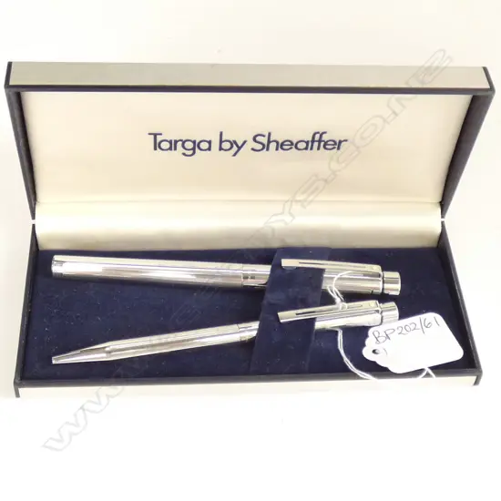 2 CASED TARGA BY SHEAFFER PENS