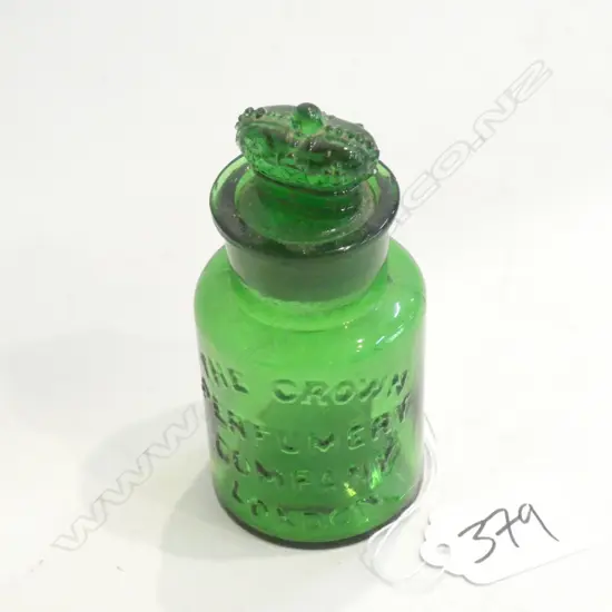 THE CROWN PERFUME CO LONDON GLASS BOTTLE RARE