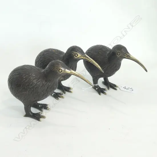 3 BRONZE KIWIS L. 140MM