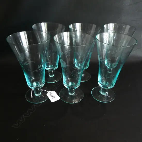 6 AQUA CUT GLASSES H. 150MM